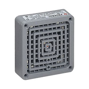 Bocina Vibratone con placa de ajuste, UL y cUL, 120Vca, gris