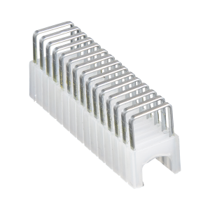 Paquete de 300 Grapas con Aislamiento,  para Cables CAT3 y CAT5e, Cable de Altavoz y Cable de seguridad de hasta 1/4'' √ó 5/16'' (6 mm √ó 8 mm).