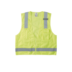 Chaleco de seguridad reflectante de alta visibilidad, mediano/grande. Con m√∫ltiples bolsillos de diferente capacidad