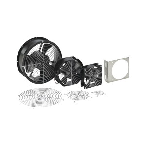 Ventilador Axial Compacto, de 4 Pulgadas, 49 CFM, 115 Vca, De Acero, Color Negro