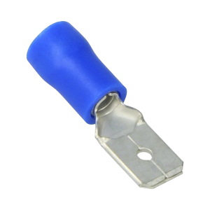 Terminal tipo hembra aislada 0.250 / 16 - 14 AWG / Az√∫l / Paquete de 25 piezas.