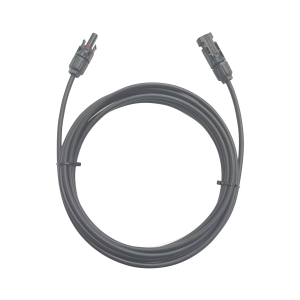 Cable Fotovoltaico / 1 metro / Color Negro / Calibre 10 AWG / Terminal MC4-M / ambos extremos