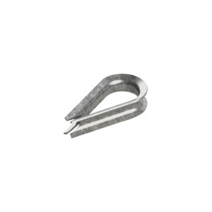 Cuello/ Guardacabo/ Rozadera para Cable de 1/4" de Acero Galv. por Inmersión.