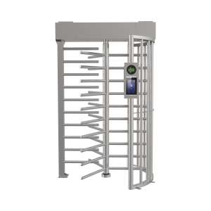 Torniquete SENCILLO (1 Carril) de Cuerpo Completo Bidireccional / Exterior / Acero Inoxidable SUS304 / 30 Personas por Minuto / Compatible con Reconocimiento Facial (Terminal no Incluida)