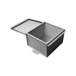 Gabinete de Telecom. de Acero Galvanizada con Plato Interior (400 x 400 x 250 mm). SE PUEDE PONER CANDADO.