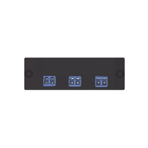 Placa Acopladora de Fibra √ìptica FAP, Con 3 Conectores LC Duplex (6 Fibras), Para Fibra Monomodo OS1/OS2, Color Azul