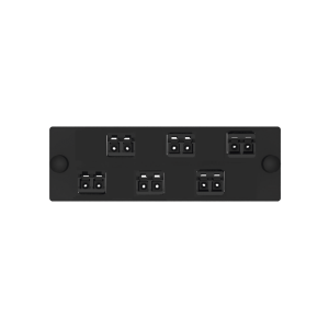 Placa Acopladora de Fibra Optica FAP, Con 6 Conectores LC Duplex (12 Fibras), Para Fibra Multimodo OM3/OM4, Color Aqua