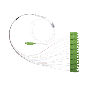 Divisor √ìptico (Splitter) Tipo PLC, de 1x16, Con Conector de Entrada SC/APC y Conectores de Salida SC/APC