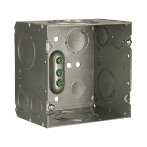 Caja Cuadrada 4- 11/16" x 4 11/16"/ Profundidad de 3-1/4"/ 2 Entradas  1", 1 1/4", 1 1/2", 2", 2 Entradas 1"-1 1/4", 2 Entradas 3/4 "- 1", 4 Entradas 1/2" - 3/4", 2 Entradas 1/2".