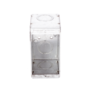 Caja (Chalupa )  Multigang de 1 Gang/ Profundidad de  2-1/2"/ 8 TKO (1/2" y 3/4").