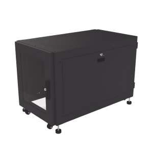 Gabinete Profesional de Piso para Telecomunicaciones de 12UR, 1000 mm Profundidad.