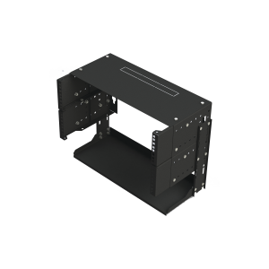 Rack Abierto de montaje en Pared, de 19in, 5 Unidades de rack, Profundidad Ajustable (8" a 12") con Charola de Uso M√∫ltiple.