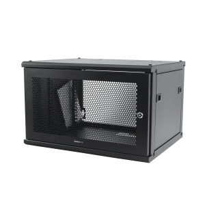 Gabinete Linkedpro de Montaje en Pared, de 19in, Puerta Perforada, 6 UR, 450 mm de Profundidad, Color Negro