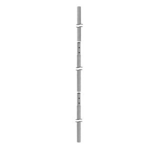 Mástil seccionado de 10.30 m x 48 mm ced 30, galvanizado por inmersión caliente.