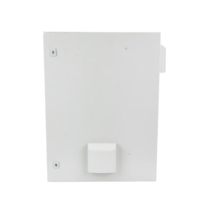 Gabinete Ventilado de Acero IP55 Uso en Exterior (600 x 800 x 300 mm) con Placa Trasera Interior Metálica y Compuerta Inferior Atornillable. Incluye Ventilador, Ventilas, filtros, Chapa y Llave.