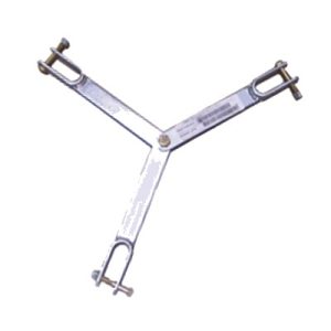 Brida para sujeción de retenida compatible con tramos STZ45G, Galvanizado por Inmersión en Caliente.