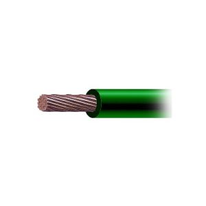 Cable Eléctrico de Cobre Recubierto THW-LS Calibre 6 AWG 19 Hilos Color Verde (100 metros)