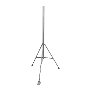 Tripie de con tubo de 2" para alcanzar 3 metros. Acero Galvanizado en Caliente.