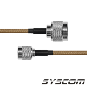 Jumper de 60cm, cable LP142, conectores N Macho/TNC Macho Inverso.