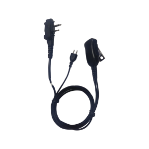 Micrófono audífono de 1 cable de fibra trenzada con sistema SNAP para radios Icom IC-F4003/4013/2000/4021/4031/4210/4230/IC-F14/3021/3013/3103/3003/1000/2000/S/T (con tornillos)