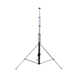 Mástil Telescópico Retraible Manual de 15 metros con Accesorios. Incluye Tripie.
