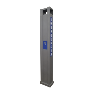 Gabinete tipo Torre para Sistema de Alerta Mediante Equipo Fanvil I12-N-01P y estrobo (No incluidos).