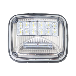 Luz de advertencia de 8 X 6", Color Claro, Con Luz de Trabajo Clara, Ideal para Ambulancias