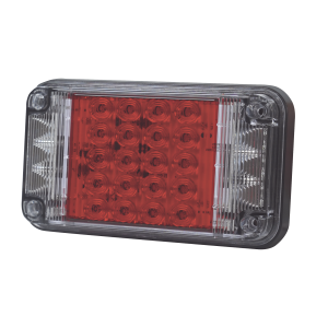 Luz de Advertencia de 7X4", Color Rojo, Con Luces de Trabajo, Ideal para Ambulancias