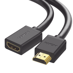 Cable extensor HDMI de 1 M / 4K@60Hz / 3D / HDR /  Macho a Hembra / N√∫cleo de cobre estañado / Transmisión estable.