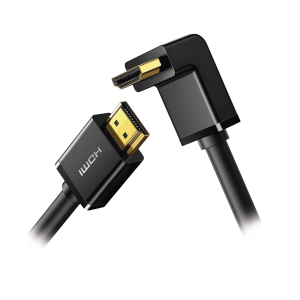 Cable HDMI 2.0  en Angulo de 90¬∞  / 3 m / 4K@60Hz / HDR / 3D / HEC (Canal Ethernet HDMI) / ARC (Canal de Retorno de Audio / CEC / 32 canales de Audio / HDCP 2.2 / Dolby Atmos / 18 Gbps / Blindaje M√∫ltiple