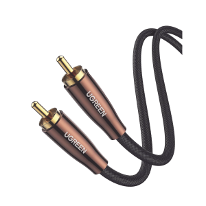 Cable de Audio Coaxial Macho a Coaxial Macho  (S/PDIF) / 5.1 Canales / Diseño de Blindaje Multiple / N√∫cleo de Cobre / Caja de Aleacion de Cobre / 2 Metros / Color Negro