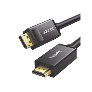 Cable DP Macho a HDMI Macho / Longitud 3m / Soporta 4K@30Hz / Soporta 3D / Cobre Estañado 28AWG / Blindaje interno m√∫ltiple / Transmisión Unidireccional / Botón de Liberación / Chip de √öltima Generación