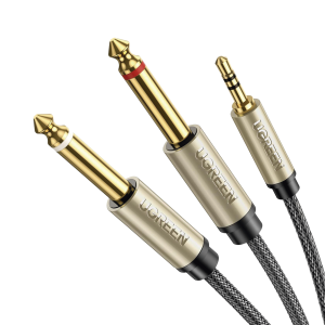 Cable de Audio Premium de 3.5 mm a 6.35mm / Blindaje Interior M√∫ltiple / Transferencia de Audio sin Pérdidas / 5 Metros / Caja de Aleación de Zinc / Amplia Compatibilidad.