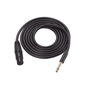 Cable para Micrófono Plug 6.35 mm (1/4 Inch) Macho a XLR Canon Hembra / N√∫cleo de Cobre / 5 Metros / Alta Calidad / Color Negro