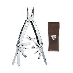 Navaja Victorinox Multiherramienta Spirit X, Incluye funda de Piel