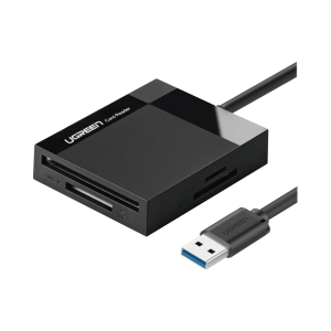 Lector de Tarjetas USB-3.0 Lector SD Compact Flash Card Reader M√∫ltiple 4 en 1 Velocidad hasta 5 Gbps para Tarjetas de Memoria SD/Micro SD/TF/SDXC/SDHC/MMC/CFI/Ultra II CF/Extreme CF/MS