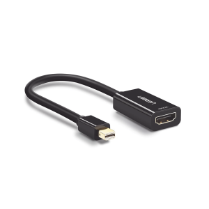 Convertidor Mini Display Port a HDMI / 4K@30Hz / Thunderbolt / Blindaje interno m√∫ltiple /  Carcasa ABS / Longitud de 25 cm