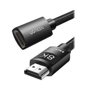 Cable de extensión HDMI 8K / 1 Metro / Macho a Hembra / HDMI 2.1 / 8K@60Hz / N√∫cleo de Cobre Puro 28AWG / Soporta la Conexión de hasta 3 Metros de largo en HDMI 2.1