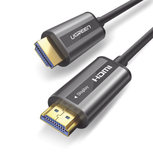 Cable HDMI de 15 Metros por Fibra √ìptica 4K@60Hz / Fibra de 4 n√∫cleos + Cobre estañado de 7 n√∫cleos / Compatible con HDMI 2.0 / Alta velocidad 18 Gbps / 3D / HDR / Caja de Aleacion Zinc / Premium