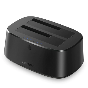 Base USB 3.0 para Disco Duro de Doble Bahía / Soporta Discos SATA  de 2.5' & 3.5¬¥ / Soporta discos de 12TB / Compatible con UASP, SATA 3.0 / Con adaptador de corriente 12V3A / Cable USB 1M / Alta Velocidad