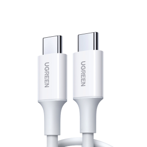 Cable USB-C a USB-C / 1 Metro / Carga y Sincronización de Datos/ Carga Rápida 60W máx. / Compatible con PD3.0/QC4.0/FCP / Cobre Estañado Sin Oxígeno / Duradero y Flexible / Caja de ABS + Cubierta de TPE / 2 años d