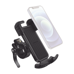 Soporte de Celular para Manillar de Motocicleta o Bicicleta / Anti Vibración / Protección de clip Antideslizante / Rotación de 360¬∞ / Bloqueo de Seguridad / Compatible con manillar de 0.6'' a 1.75'' / Soporta dispositivos de 4.6''