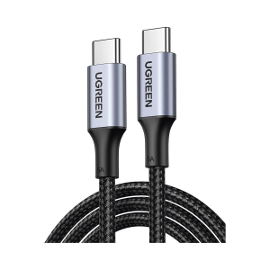 Cable USB-C a USB-C / 1 Metro / Carcasa de Aluminio / Nylon Trenzado / Transferencia de Datos Hasta 480 Mbps / Soporta Carga Rápida de hasta 100W / 2 años de  Garantía
