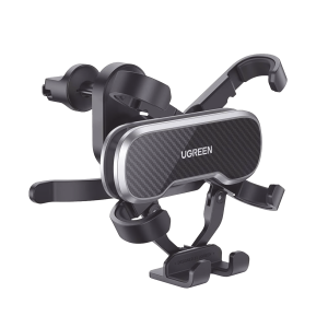 Soporte de Celular para Automóvil en Rendija de Ventilación / Sistema de Gravedad / Rotacion de 360¬∞ / Suspension por Gancho / Pinzas de Goma / Compatible con Rejilla de Ventilación Horizontal y Vertical