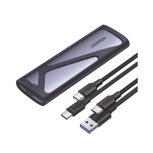 Carcasa Disco Duro NVME M.2 (Enclosure) / Hasta 2TB / USB3.1 a 10 Gbps / SATA SSD PCIE 3.0  / Soporta M Key y B Key / Compatible con SSD M.2 NVME 2230/2242/2260/2280 / UASP / S.M.A.R.T. / TRIM / ESD Incorporado / Caja de Aluminio