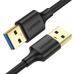 Cable USB-A 3.0 a  USB-A 3.0 / 3 Metros / Macho a Macho / Conector Niquelado / N√∫cleo de Cobre Estañado / Blindaje M√∫ltiple / Velocidad 5Gbps / No Requiere Controlador / Compatible con USB 2.0 Y USB 1.1