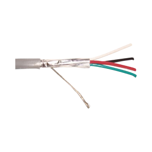 Cable 4 x 18 AWG / Blindado / 305 Metros / Riser / UL / Color Gris / Hecho en México