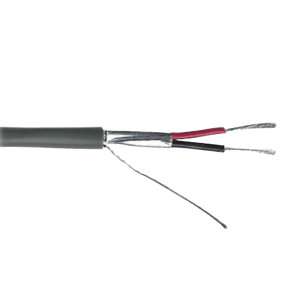 Cable Calibre 22 / 2 Conductores / Blindado / 305 Metros / Riser / UL / Color Gris / Hecho en México