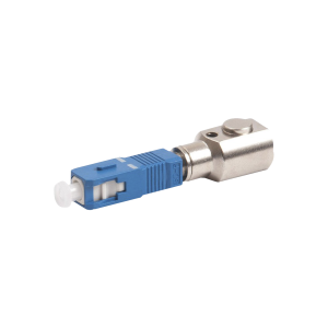 Adaptador de Fibra √ìptica desnuda para realizar mediciones y pruebas en hilos de fibra sin conector