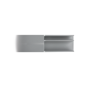 Canaleta de aluminio línea X color blanco, 53 x 14,66 mm, tramo de 2 metros